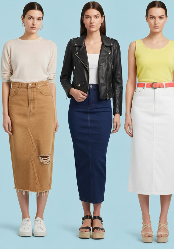Denim Skirts