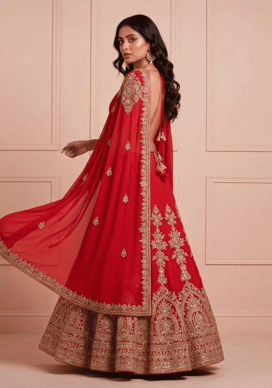 Cape Style Lehenga