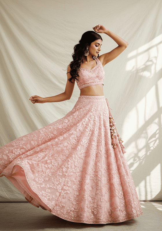 Fish-cut Lehenga