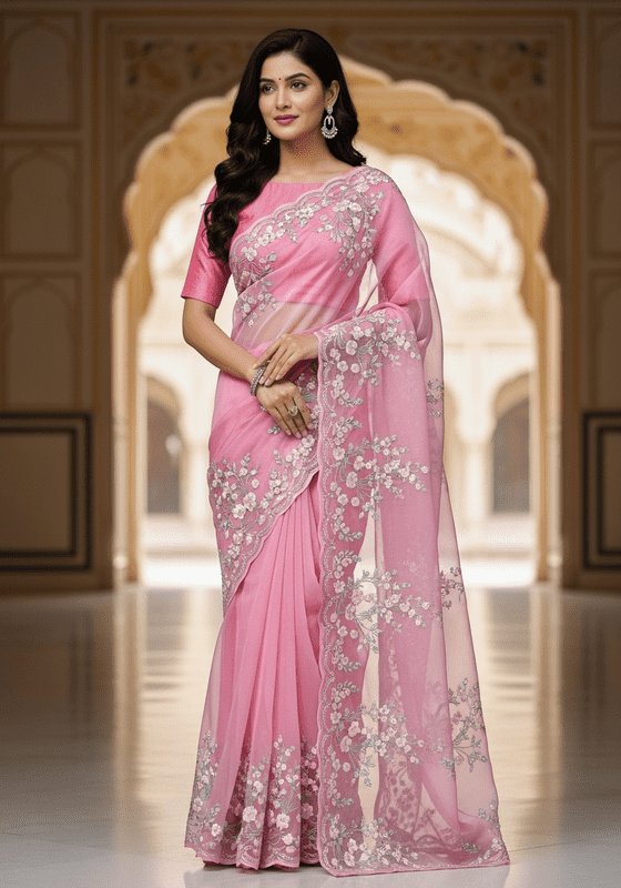 Organza Saree
