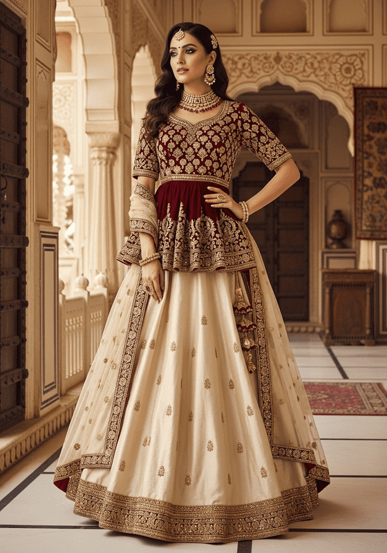 Peplum Lehenga