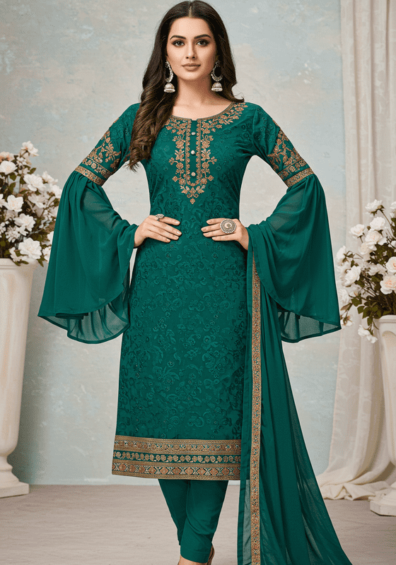 Statement Sleeves Suit